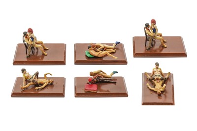 Lot 1159 - EROTIC PEWTER FIGURINES