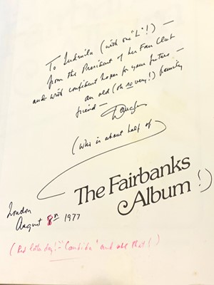 Lot 134 - Miscellaneous Presentation Copies.- Fairbanks (Douglas Jr.)