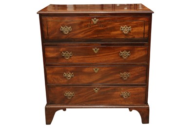 Lot 291 - Mahogany Secretaire Chest. c.19th.
