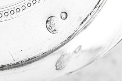 Lot 142 - Egyptian Royal Interest – A pair of late 19th century Egyptian 900 standard silver dishes, Cairo circa 1900 by Yusuf Zawi