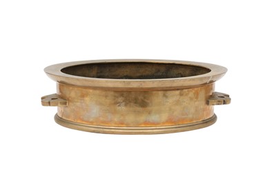 Lot 479 - A LARGE JAPANESE BRONZE INCENSE BURNER.