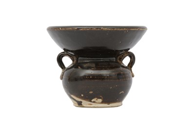 Lot 561 - A CHINESE BLACK-GLAZED ZHADOU.