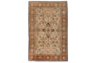 Lot 33 - A VERY FINE SILK QUM RUG, CENTRAL PERSIA