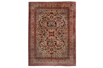 Lot 86 - A FINE KASHAN CARPET, CENTRAL PERSIA