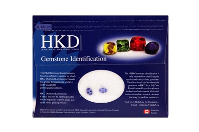 Lot 1052 - A PAIR OF TANZANITES