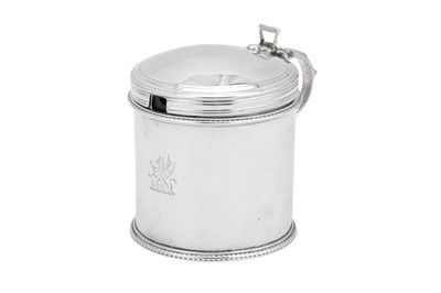 Lot 448 - A George III sterling silver mustard pot, London 1773 by Walter Brind (this mark reg. 11th Oct 1757)