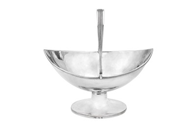 Lot 428 - A very rare George III provincial sterling silver sugar basket, Exeter circa 1804 by Richard Jenkins (died 1806)