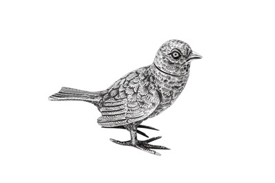 Lot 35 - A Victorian sterling silver novelty pepperette, London 1885 by Joseph Braham