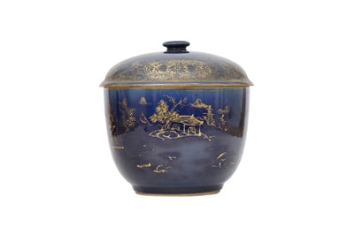 Lot 127 - A CHINESE GILT-DECORATED BOWL AND COVER.
