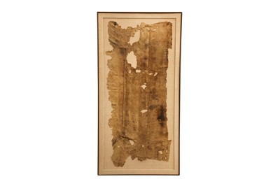 Lot 548 - A FRAGMENT OF A SILK DRESS WITH DRAGON MOTIF
