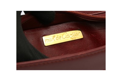 Lot 72 - Cartier Burgundy Must De Cartier Clutch
