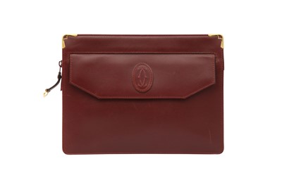 Lot 72 - Cartier Burgundy Must De Cartier Clutch