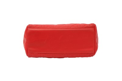 Lot 6 - Christian Dior Red Medium Lady Dior Bag