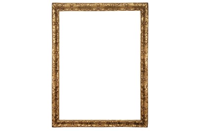 Lot 231 - AN ITALIAN BOLOGNESE LATE 17TH CENTURY CARVED AND GILDED REVERSE PROFILE FRAME