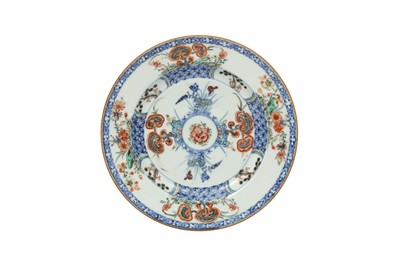Lot 626 - A CHINESE DOUCAI 'LINGZHI' DISH.