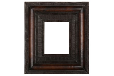 Lot 110 - A NORTH ITALIAN 19TH CENTURY POLISHED FRUITWOOD RIPPLE FRAME