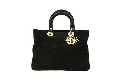 Lot 432 - Christian Dior Black Large Lady Dior Bag