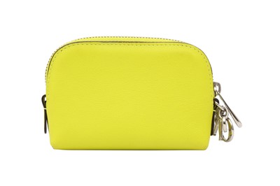 Lot 216 - Christian Dior Vert Acide Diorissimo Coin Case
