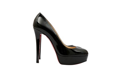 Lot 557 - Christian Louboutin Black Bianca Heeled Pump - Size 37.5