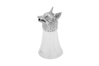 Lot 359 - An Elizabeth II sterling silver stirrup cup, London 1965 by Richard Comyns
