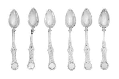 Lot 523 - SIX TURKISH SILVER SPOONS