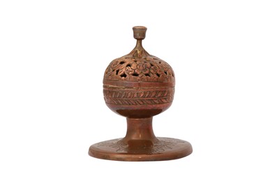 Lot 563 - A SMALL TOMBAC INCENSE BURNER
