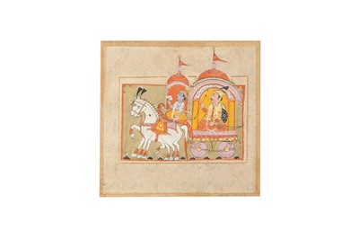 Lot 289 - AN ILLUSTRATION TO A PROVINCIAL BHAGAVAD GITA SERIES