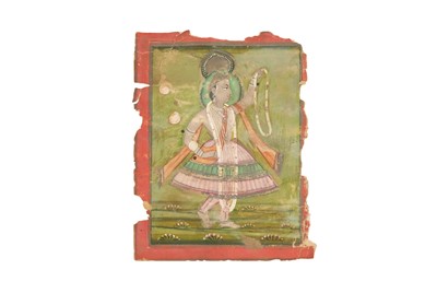 Lot 611 - DANCING YOUNG KRISHNA WITH GARLANDS