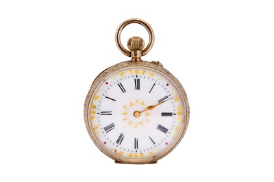 Lot 313 - OPEN FACE POCKET WATCH.
