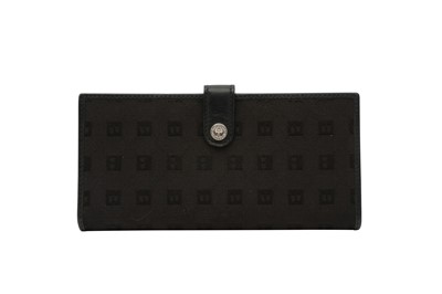 Lot 635 - Bally Black Canvas Long Wallet