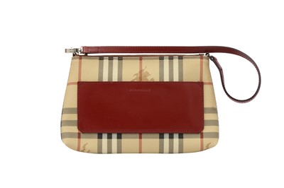 Lot 301 - Burberry Beige Nova Check Pochette