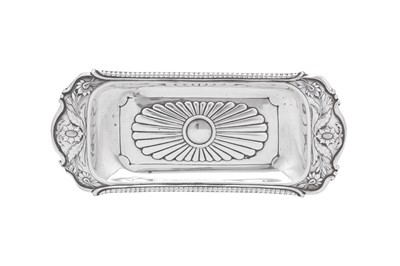 Lot 262 - A mid-19th century Portuguese silver snuffers tray, Porto circa 1855 by MAS (unidentified V. 1396)