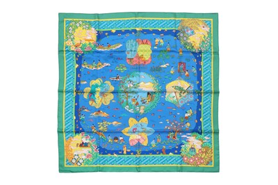 Lot 146 - Hermes 'Ballade De Heian' Silk Print Scarf
