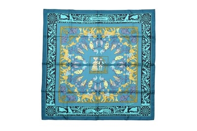 Lot 147 - Hermes 'Early America' Silk Print Scarf