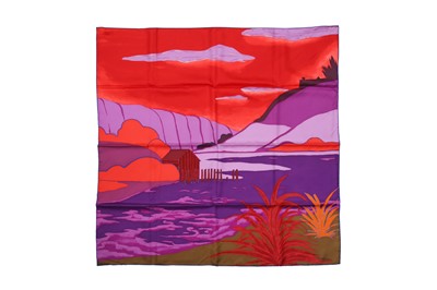 Lot 92 - Hermes' Au Bout Du Monde' Silk Print Scarf