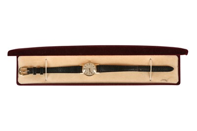 Lot 64 - OMEGA, A LADIES 9CT GOLD WRISTWATCH