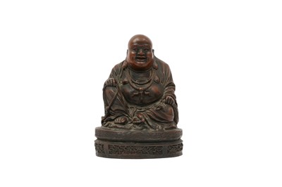Lot 263 - A CHINESE RESIN FIGURE OF BUDAI HESHANG.