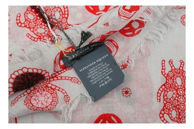 Lot 35 - Alexander McQueen Grey Print Scarf