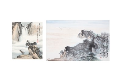 Lot 696 - TWO PAINTINGS BY ZHU YIXIONG (I-Hsiung Ju 1923 – 2012).