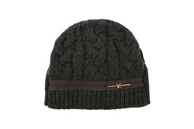 Lot 124 - Louis Vuitton Grey Wool Cable Knit Beanie