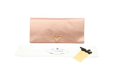 Lot 45 - Prada Rose Gold Sfumata Clutch