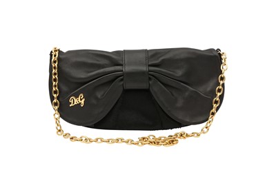 Lot 443 - Dolce & Gabbana Black Bow Chain Bag