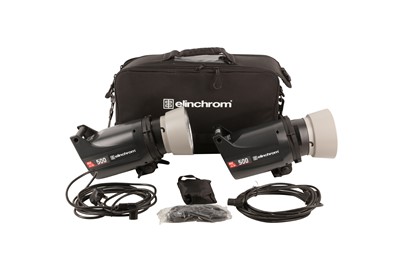 Lot 193 - A Pair of Elinchrom ELC PRO 500 HD Studio Flash Heads