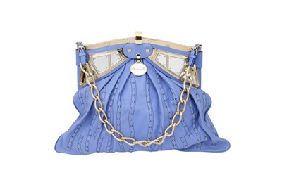 Lot 128 - Versace Blue Mirror Frame Chain Shoulder Bag