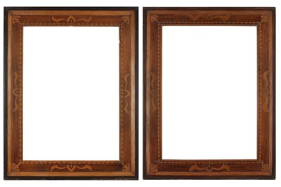 Lot 258 - A PAIR OF FRUITWOOD SECESSIONIST FRAMES