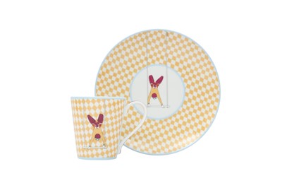 Lot 222 - Hermes 'Circus No 2' Porcelain Breakfast Set
