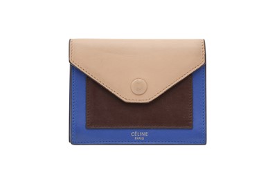 Lot 143 - Celine Tri Colour Envelope Card Wallet