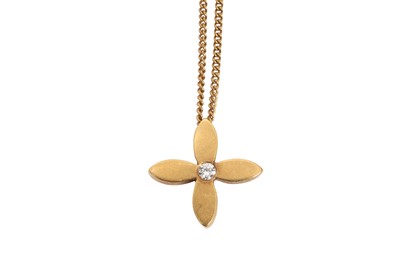 Lot 1 - A QUATREFOIL NECKLACE