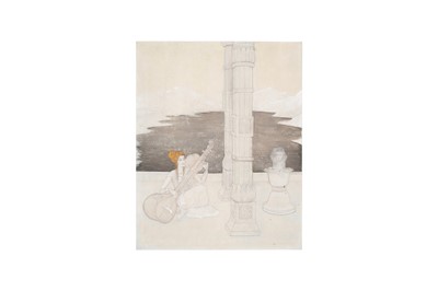 Lot 226 - A FEMALE SITAR PLAYER IN A SHAIVITE MUKHALINGA SHRINE