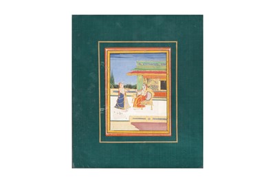 Lot 601 - A COURTLY LADY AND HER ATTENDANT
